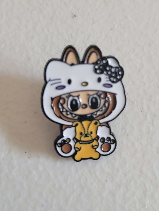 None Jewelry - Hello Kitty X Labubu Enamel Pin (Bundle Pricing Available)